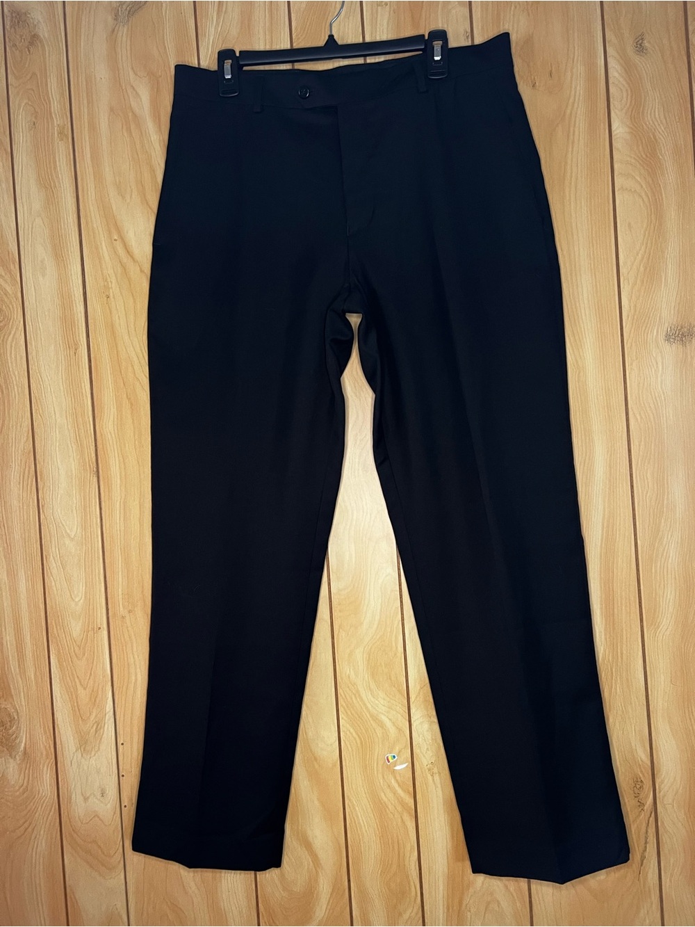 Stafford Black Men's Dress Pants - Straight Leg